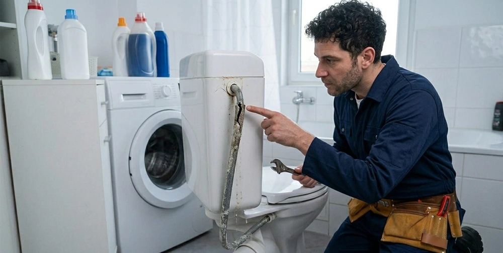 Reparatur eines Spülkastens