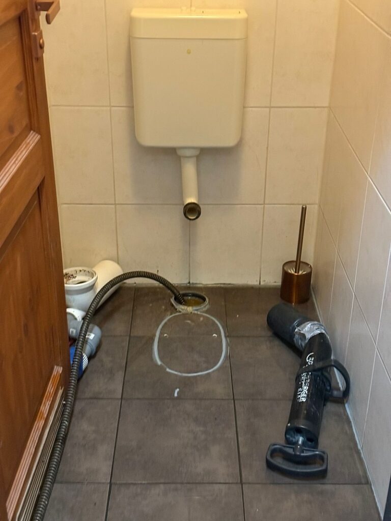 Toilette verstopft